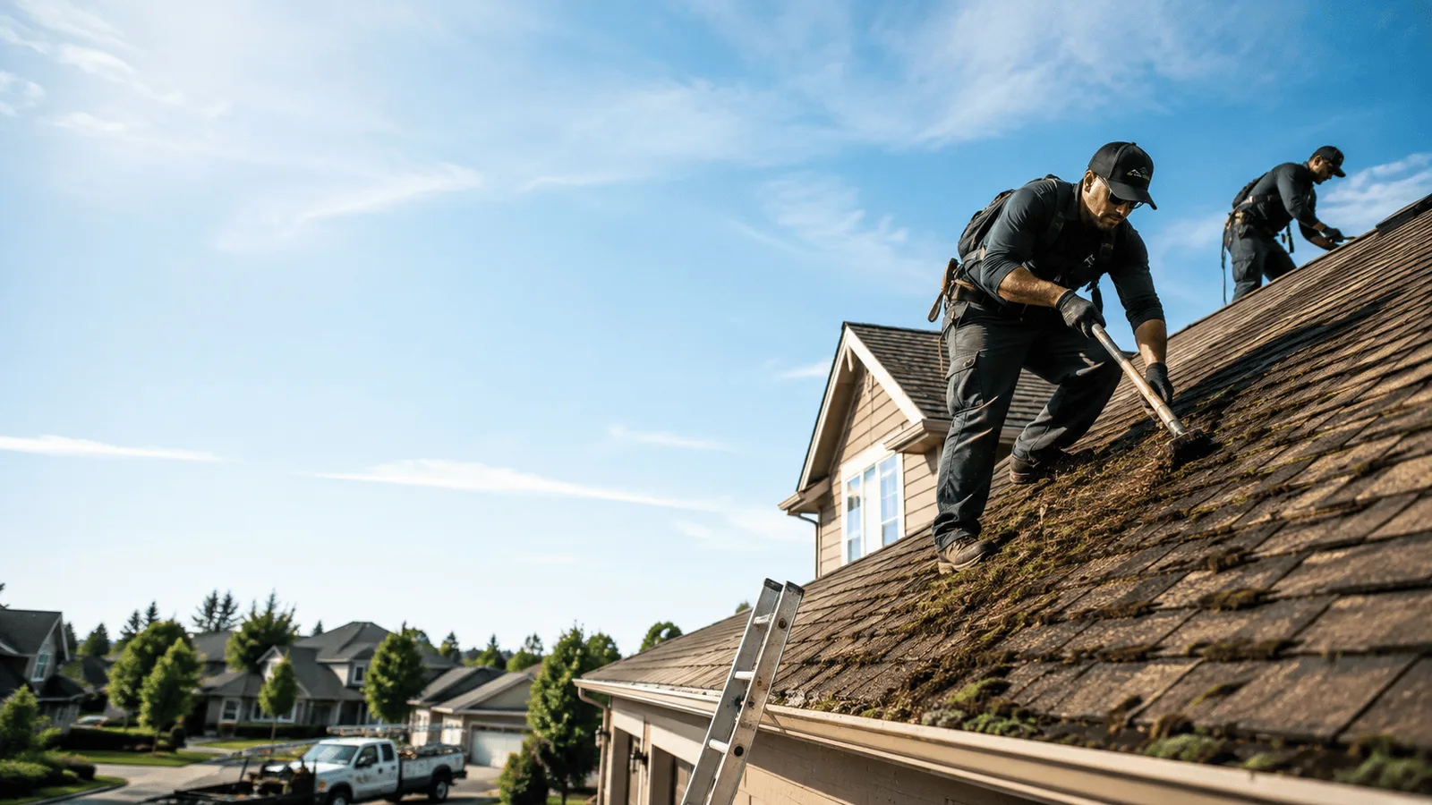 Roof Moss Removal in Marshall, OK near me